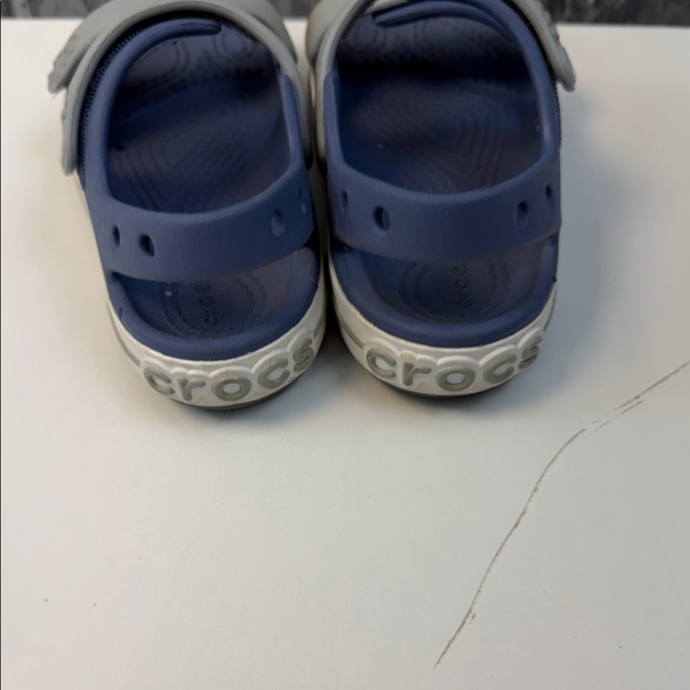 CROCS Navy and Gray Sandals - Picture 3 of 8